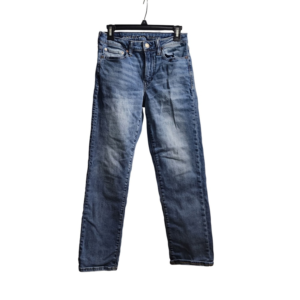 American Eagle Outfitters Men’s Slim Straight Jeans - Light Blue Wash
